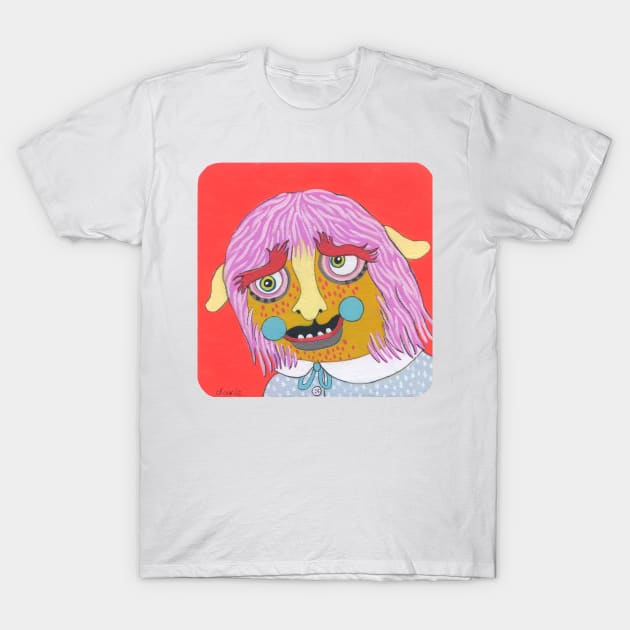 Lady Monster T-Shirt by jenniferdavisart